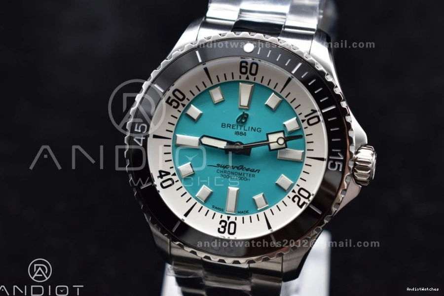TF Blue Dial Automatic Tiffany Best SuperOcean Versatile Bracelet on SS 1:1 480 A 44 Edition 0824